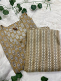 Mustard Colour Soft cotton top and bottom