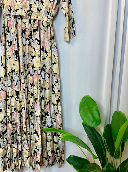 Modal Silk floral gown