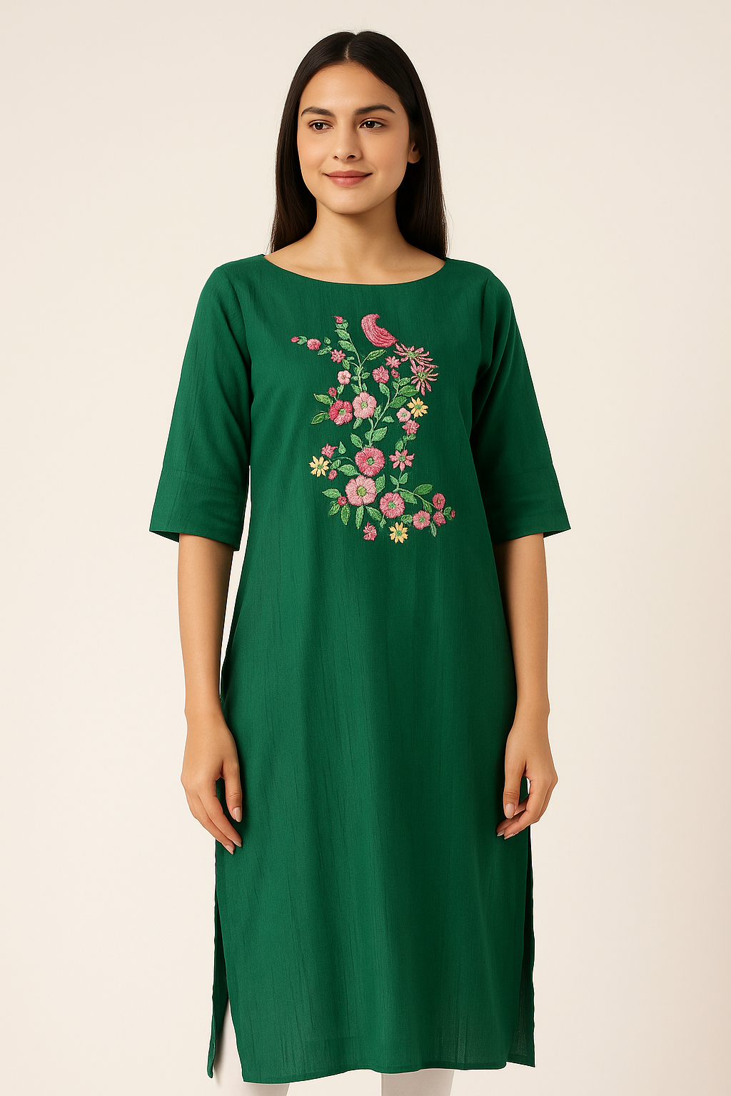 Mayur Garden Embroidered Kurta