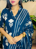 Neelam Poo Mul Chanderi Silk Suit Set
