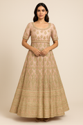 Blush Gold Zari Embroidered Lehenga Set