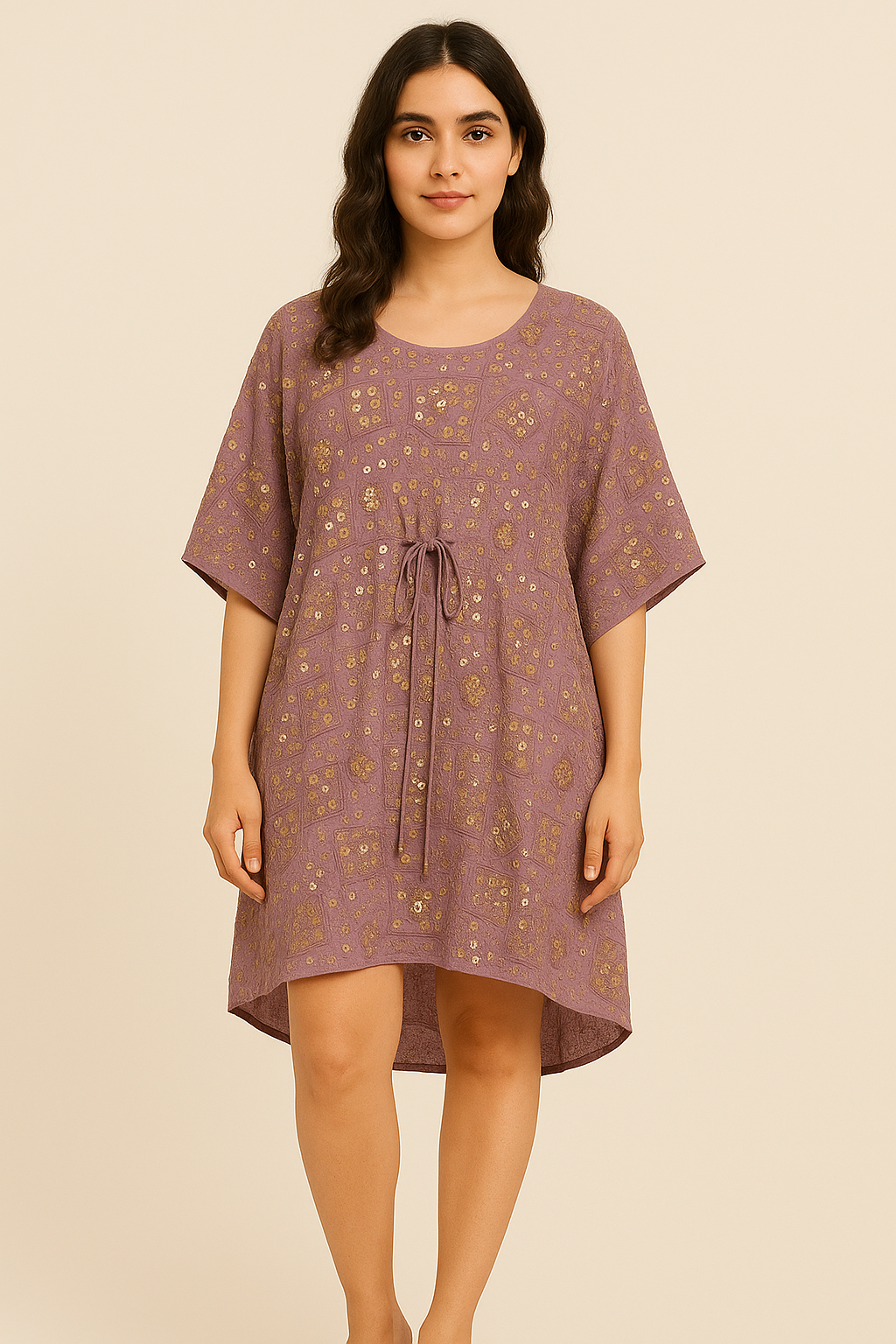 Aarushi High-Low Embellished Kaftan Tunic