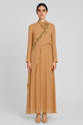 Sahara Bloom Asymmetric Gown