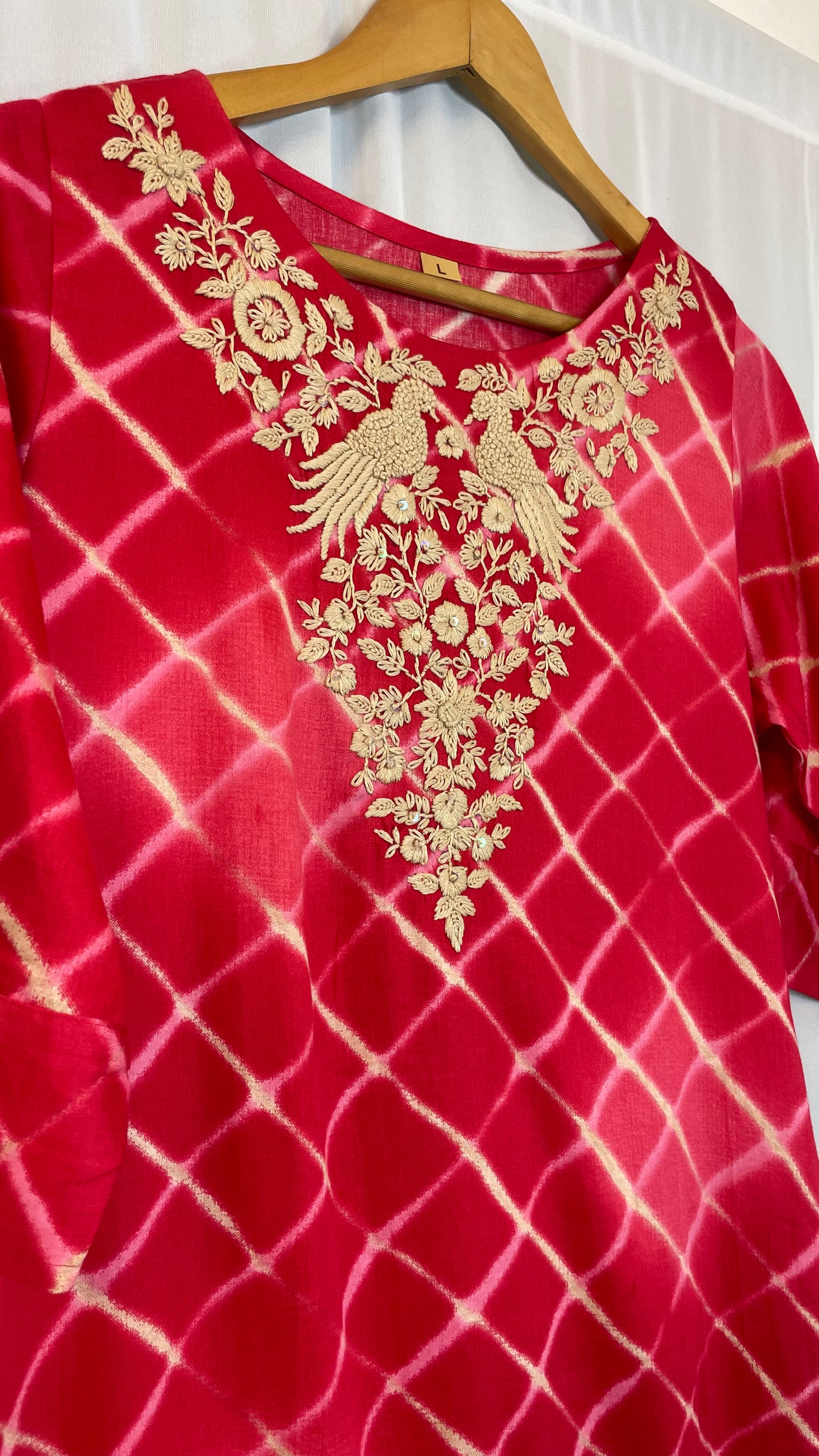 Designer Embroidered Kurti