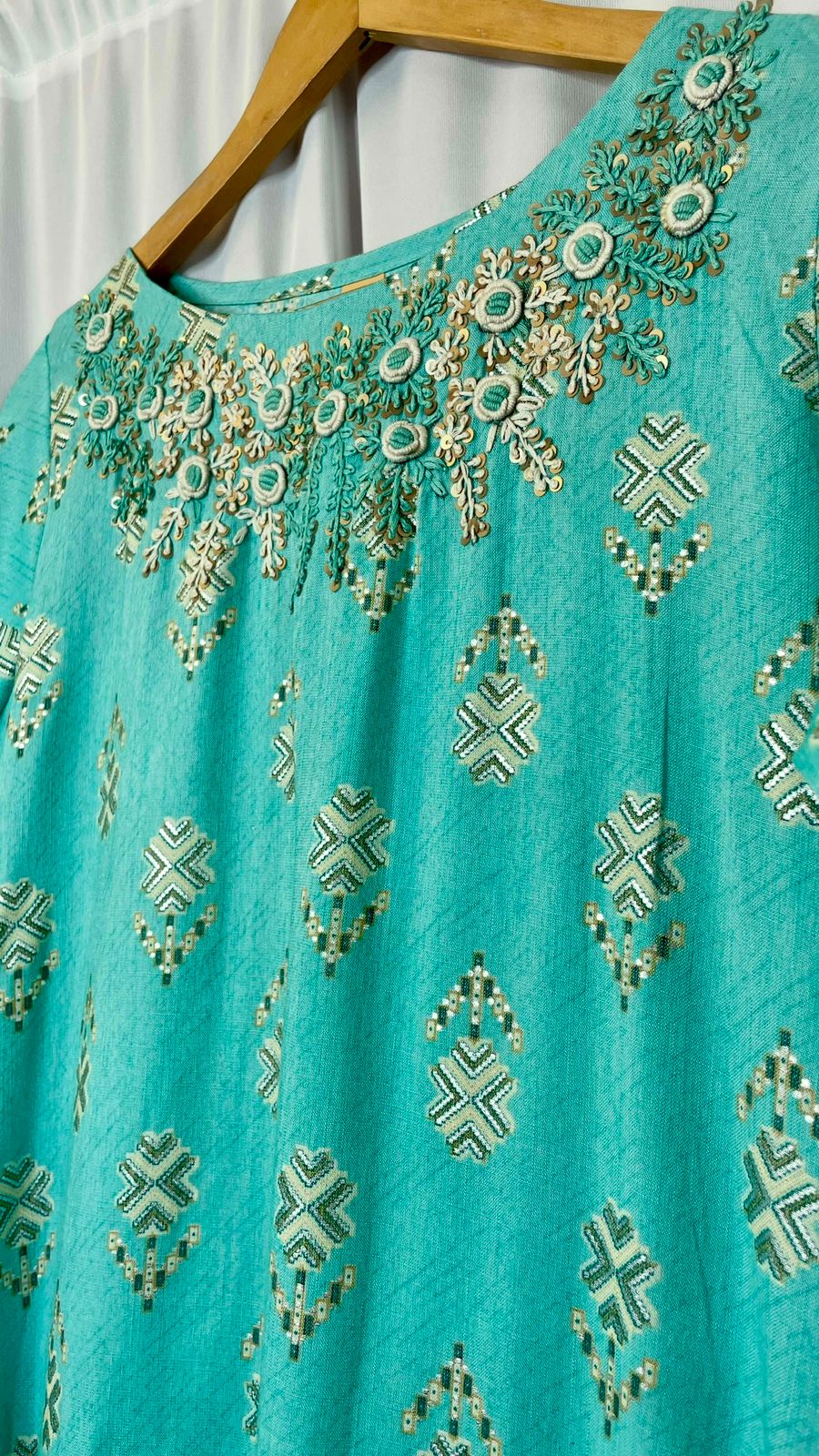 Hand embroidered kurti