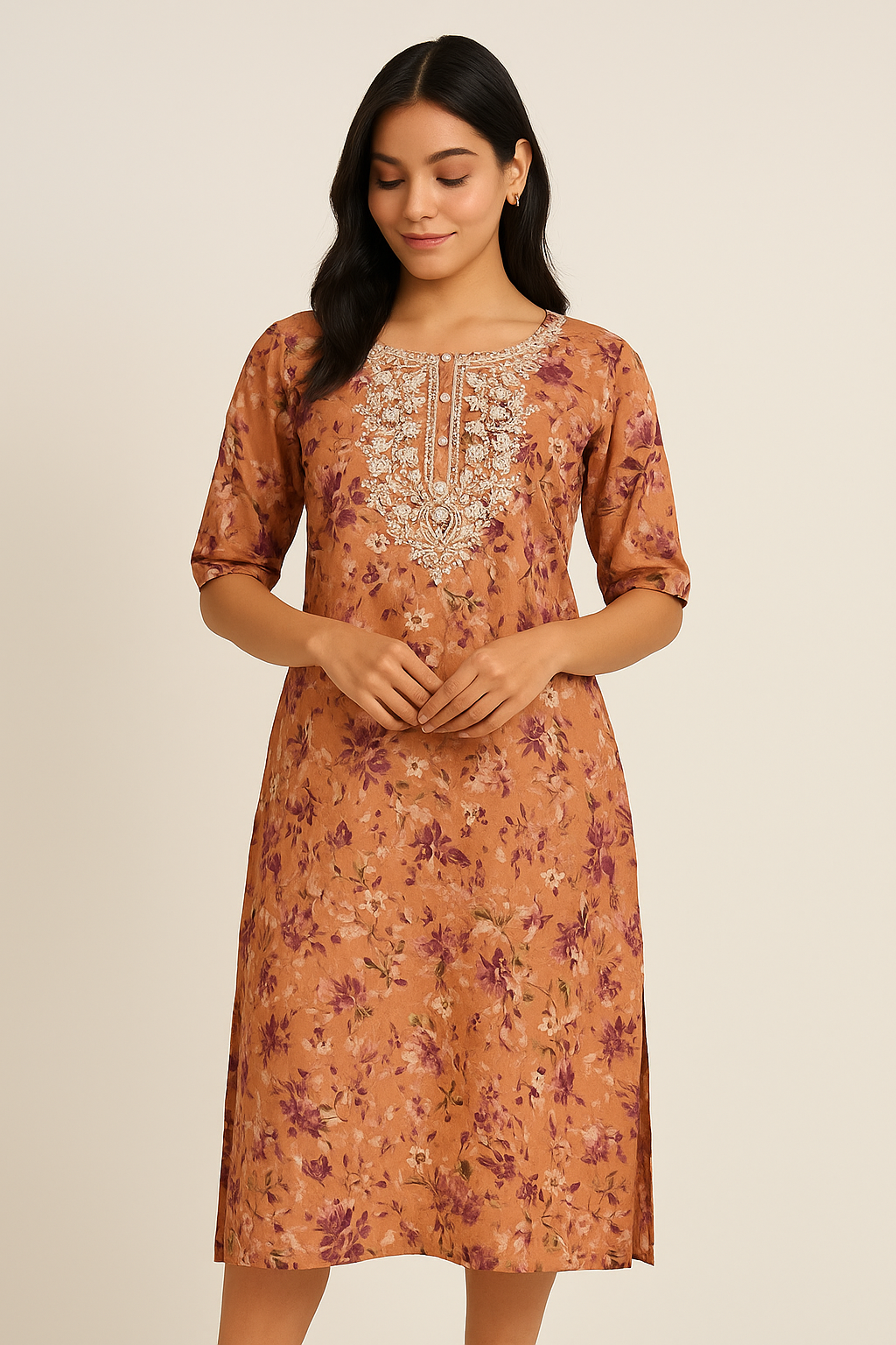 Blossom Dust Printed Kurta