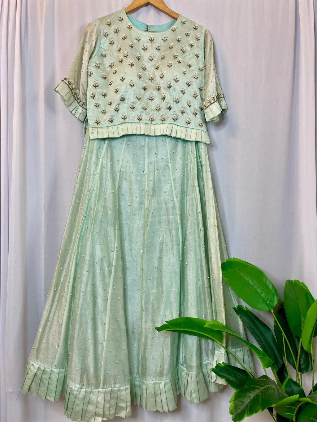 Pista Designer hand work lehenga