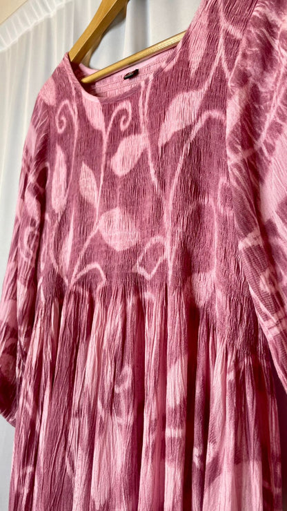 Pink smock dress