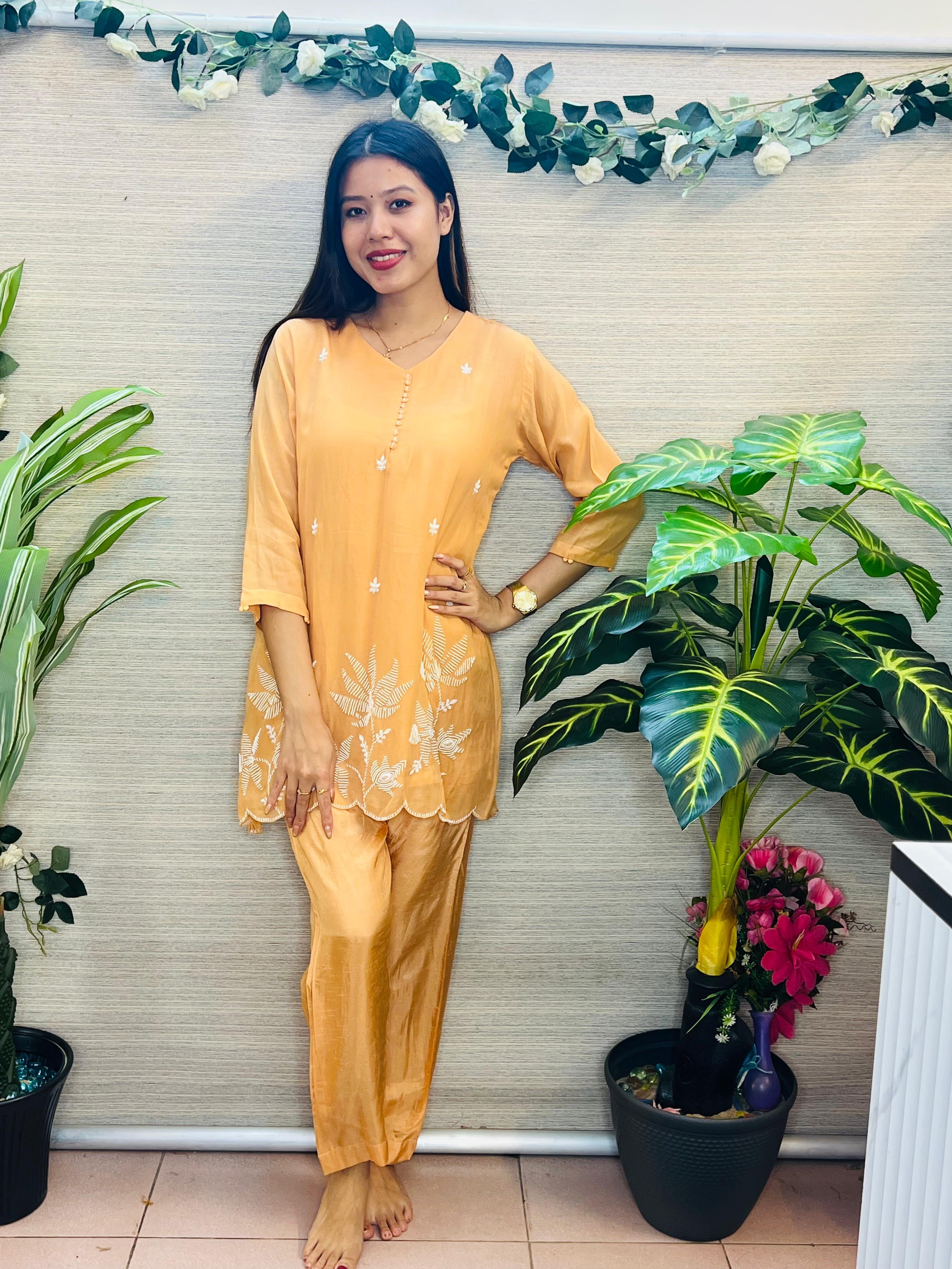 Ponniyin Mul Chanderi Coord Set