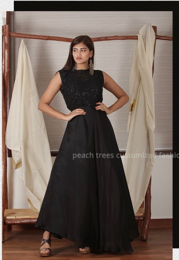 Classic Black Designer Evening Go