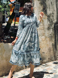 PRINTED MUSLIN DRESS