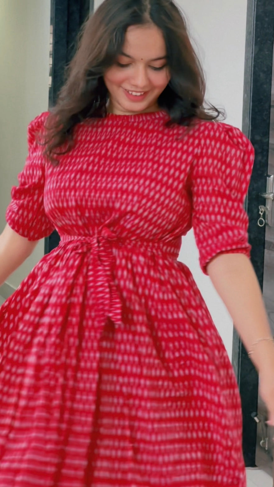 IKAT PRINTED COTTON DRESS | OFFICE WEAR