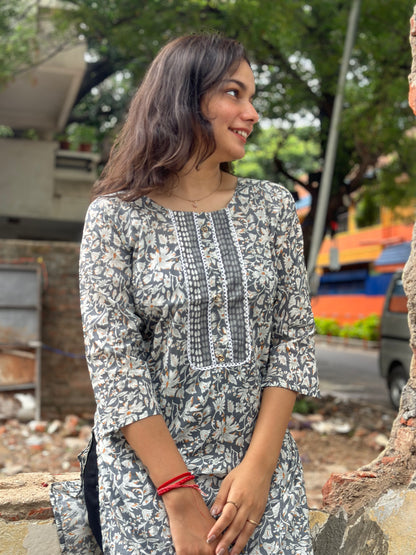 MUL PRINTED KURTA