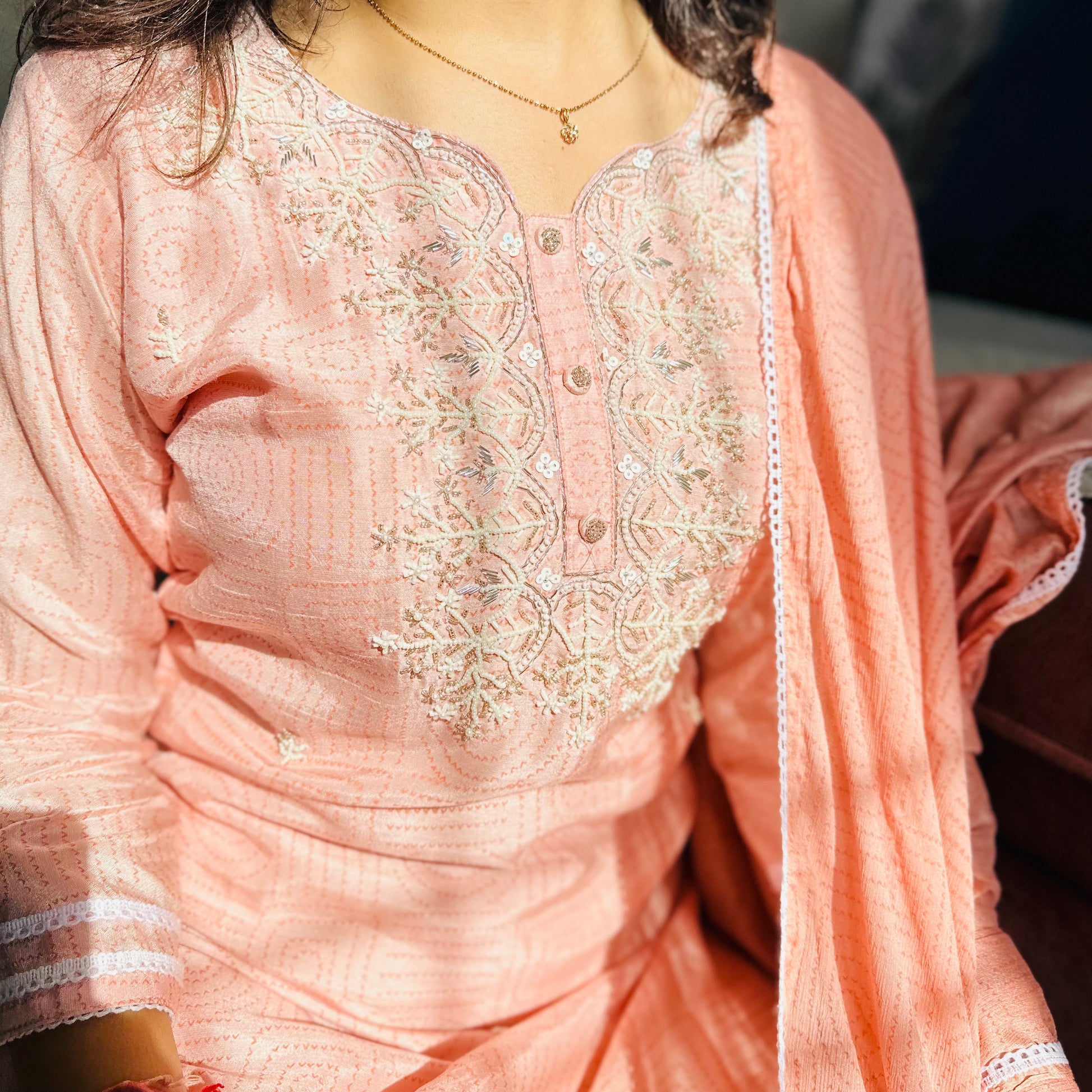 SALWAR SUIT | PINK HANDWORK 