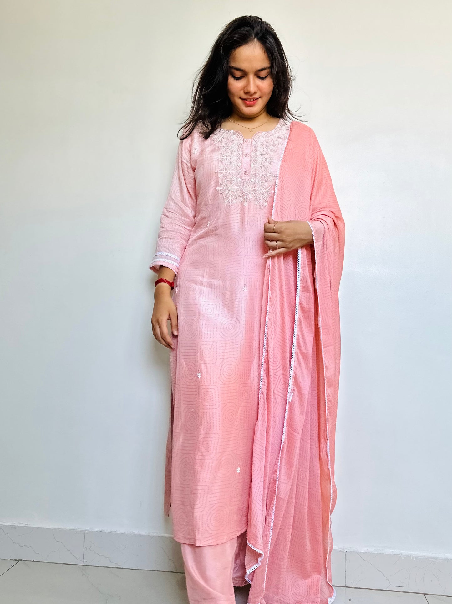 SALWAR SUIT | PINK HANDWORK 