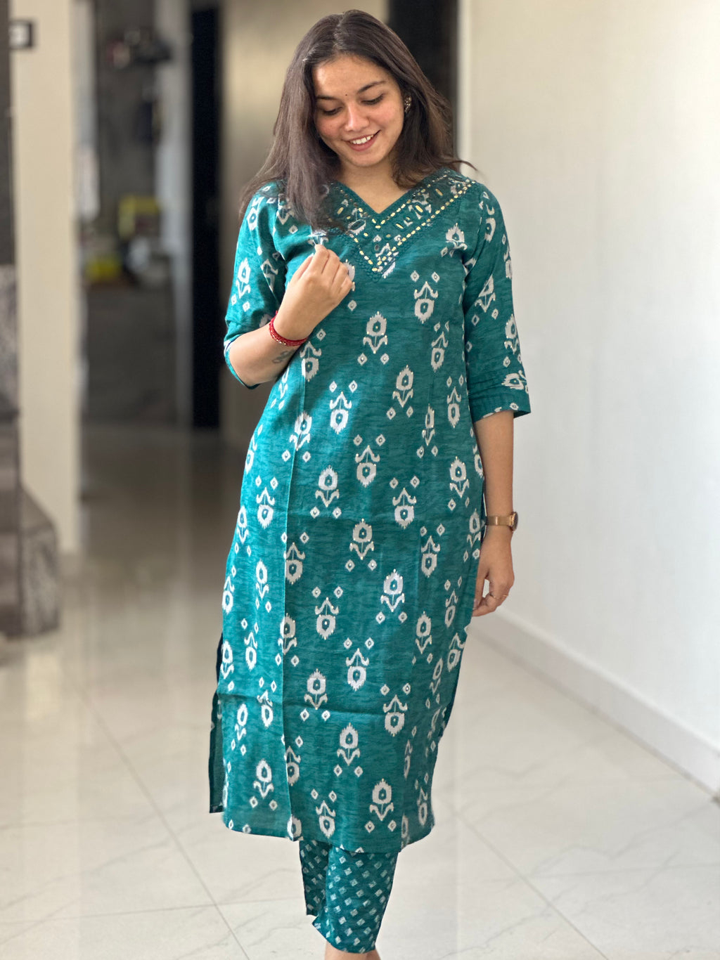 PURE MODAL CHANDERI SILK SET