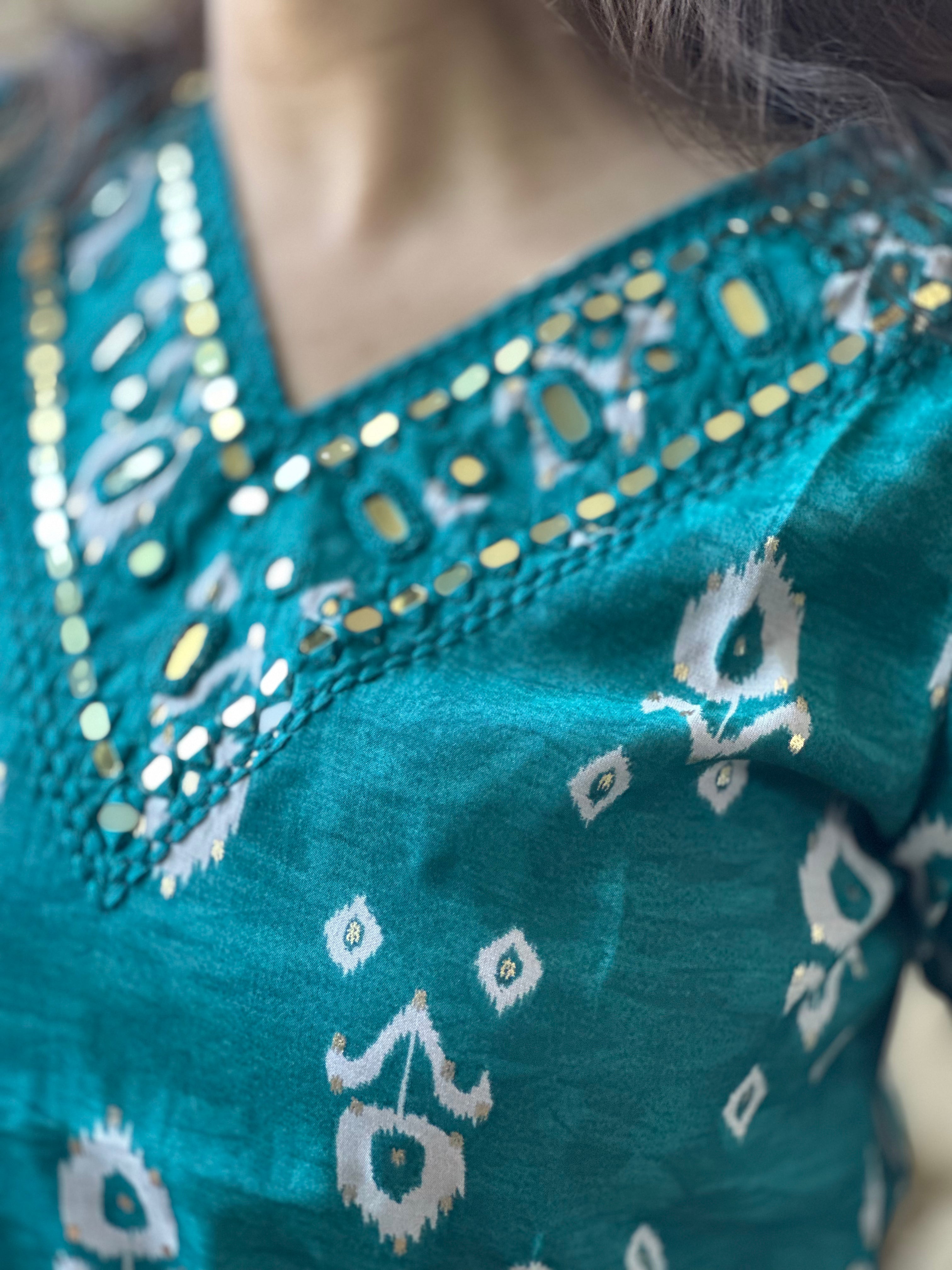 PURE MODAL CHANDERI SILK SET