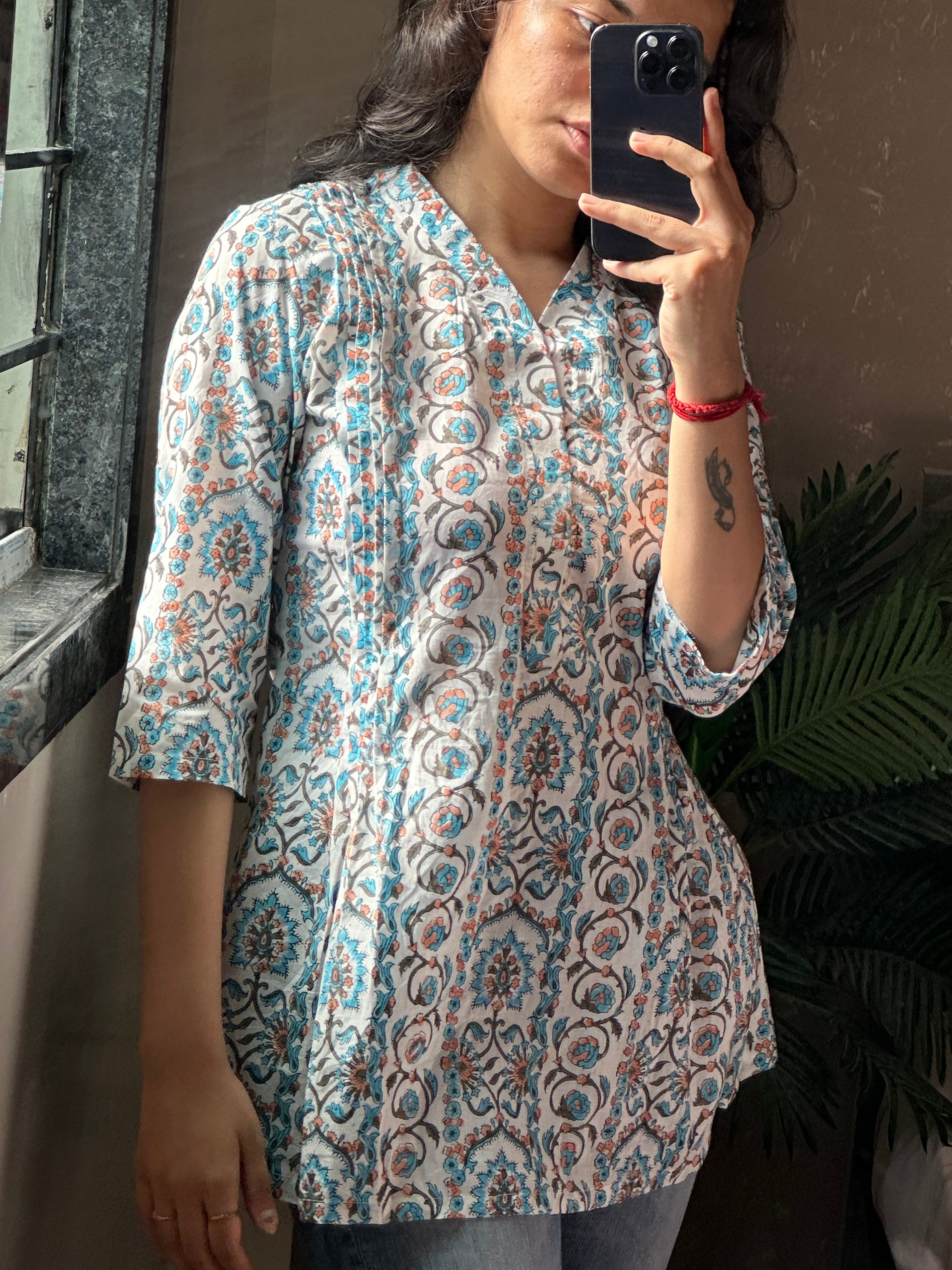 MUL COTTON SHORT KURTA