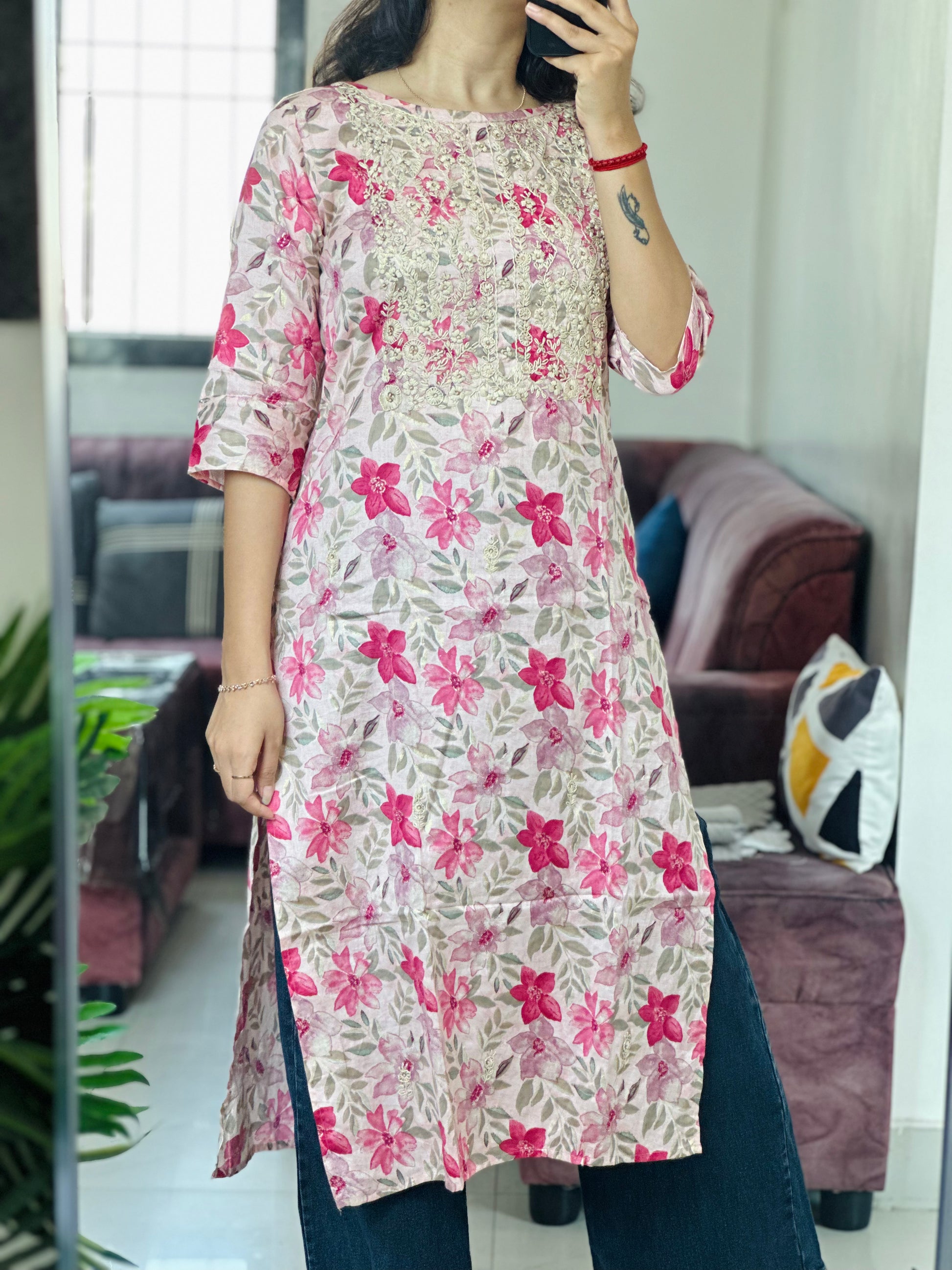 Thread work Kurti | Office wear