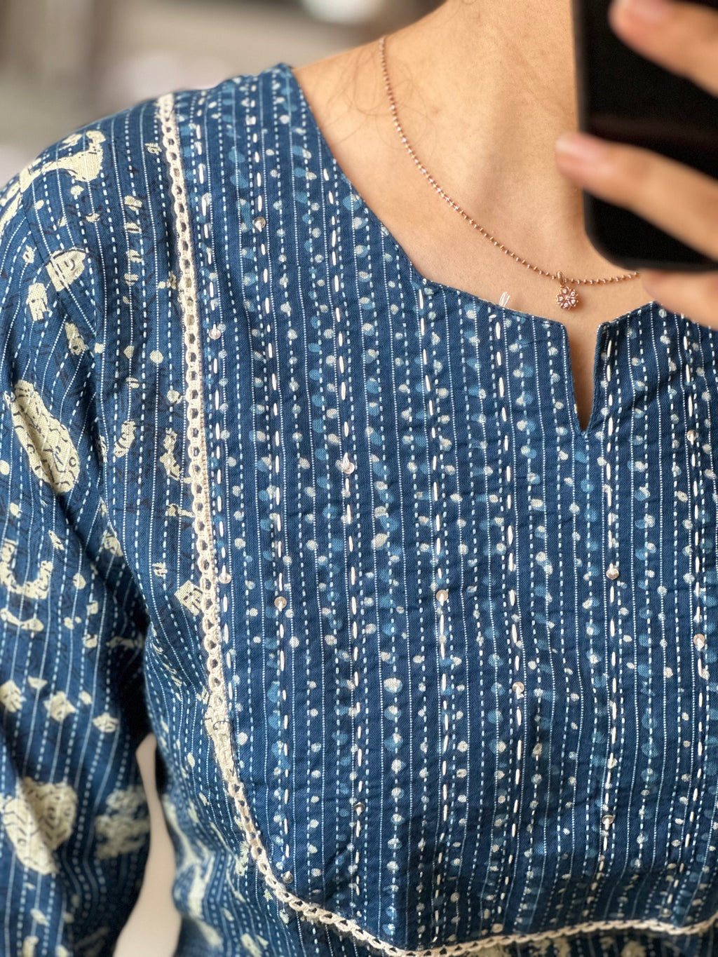 INDIGO COTTON SET | OFFICE WEAR