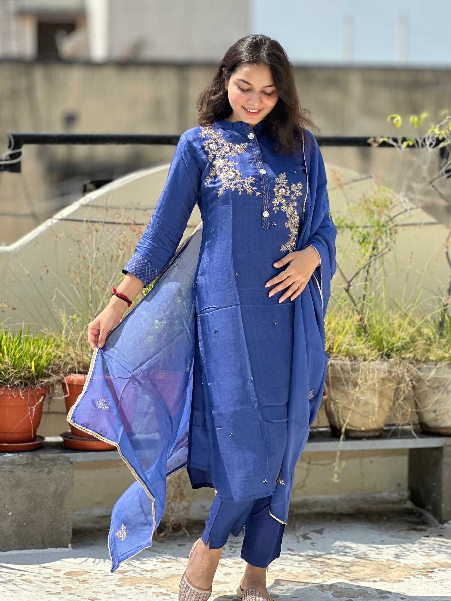 CLASSIC ROYAL BLUE | DESIGNER KURTIS