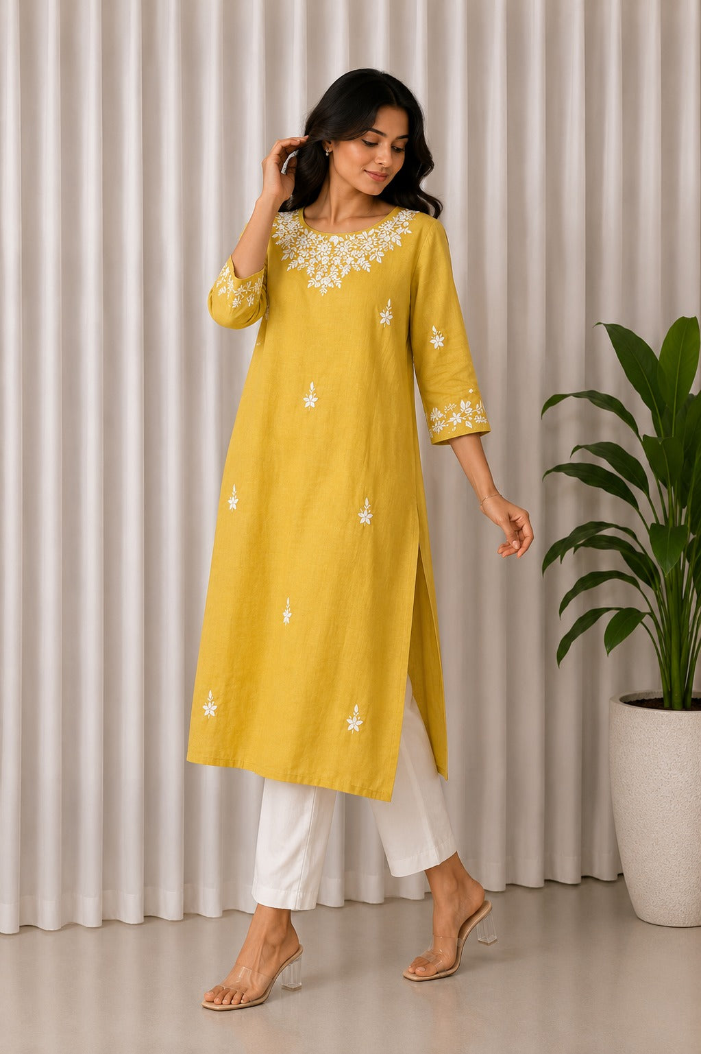 Designer Embroidered Kurti