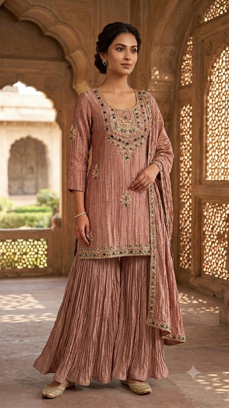 Rosewood Grace Crushed Organza 3-Piece Set