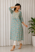 Mul Cotton Designer Handwork Kurti