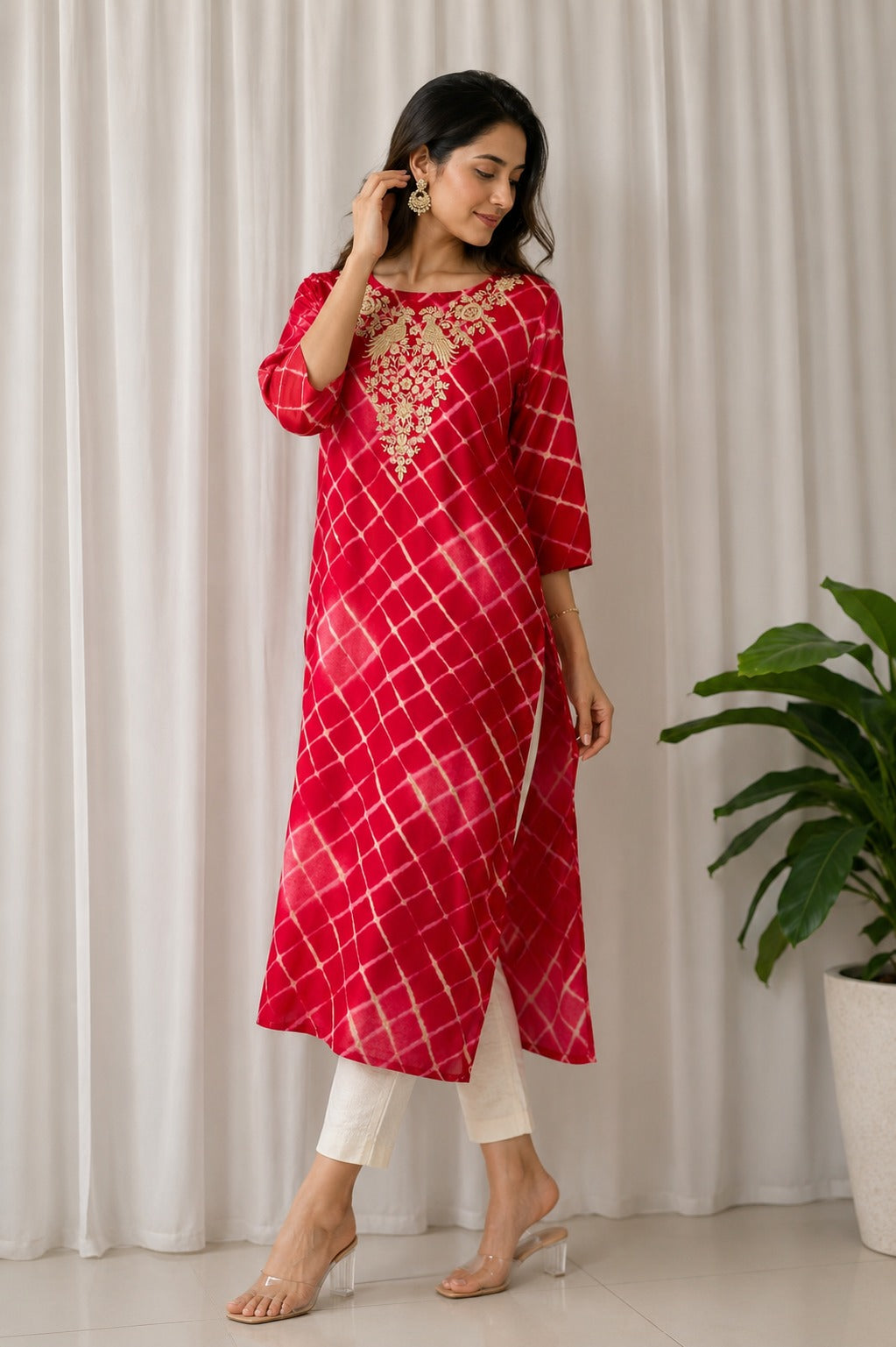 Designer Embroidered Kurti