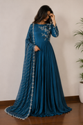 Hand work sequence Indo western designer gown